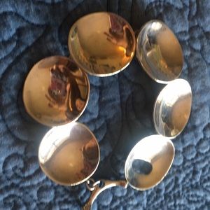 RLM Sterling Round Disk Bracelet